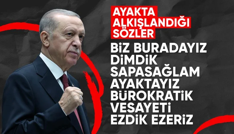 Cumhurbaşkanı Erdoğan'dan net mesaj: Dimdik, sapasağlam ayaktayız